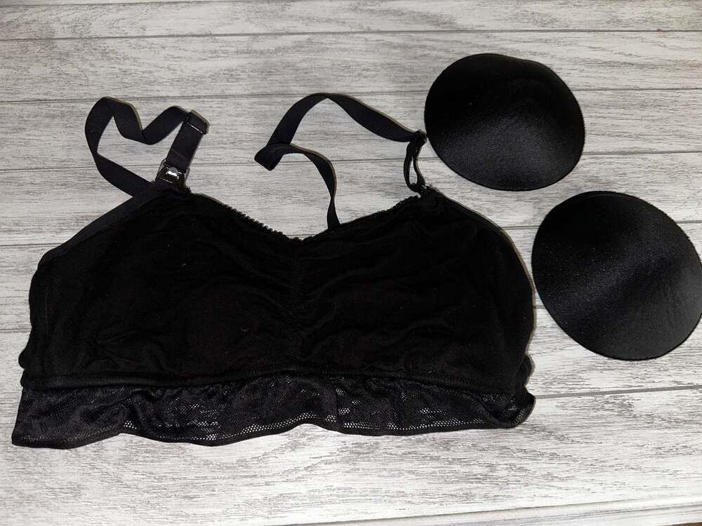 Joyspun Seamless Nursing Bra Black with Pads size XL